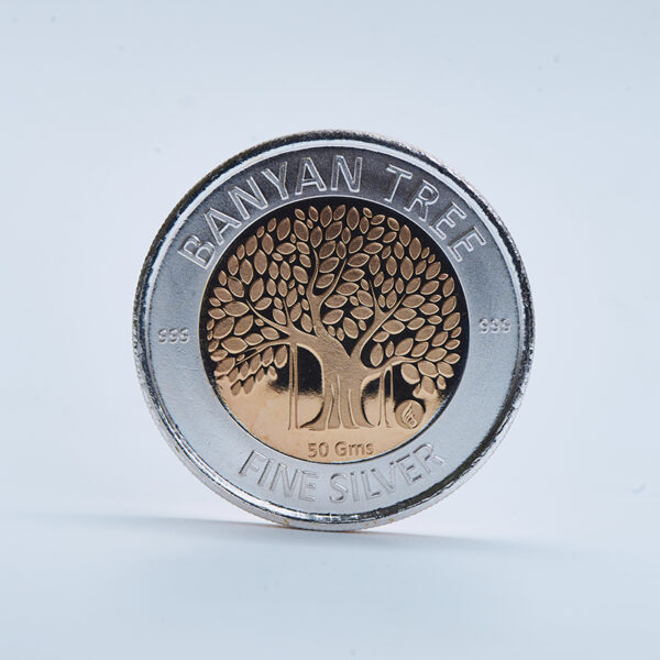 DULL BORDER BANYAN TREE COIN